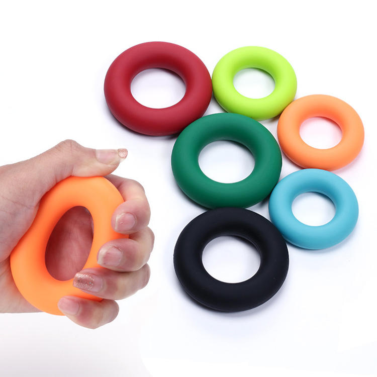 Wholesale Silicone Stress Relief Finger Exercise Equipment Gym Silicone Hand Grip Exerciser