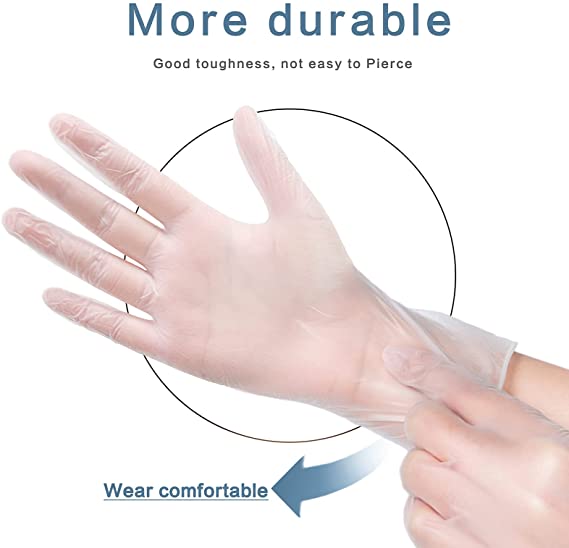Latex-free And Powder-free Vinyl Medical Exam Gloves for Medical Care